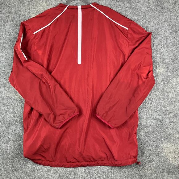Alabama Crimson Tide Pullover Jacket Mens 2XLT Red Quarter Zip Embroidered - Picture 8 of 9